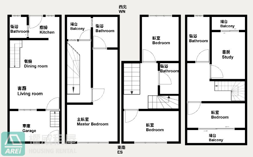稀有仁武近高鐵及八德商圈5房車庫透天