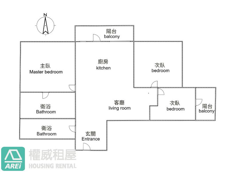 🚇R12後驛｜興富發博愛｜高樓景白淨陽光宅三房車
