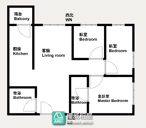 高鐵MRT文學苑全新空屋正3房平車可寵