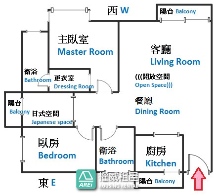 凹子底MRT堅山景觀大大空間 2+1房平車空屋