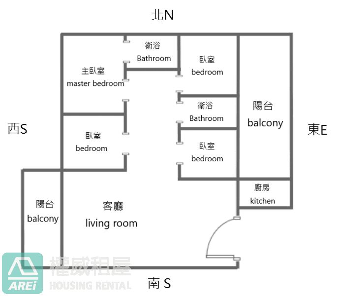 浪琴嶼典雅採光3+1房平車