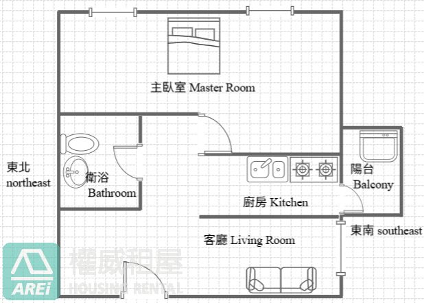 R19 MRT德民商圈｜堅山三川2改1房｜可租補