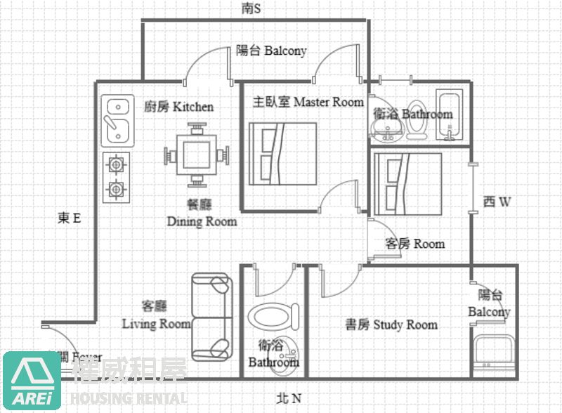 美樹香榭|精美舒適三房平車