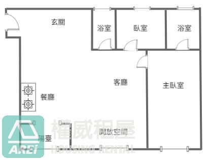 仁武澄德商圈⭐️築上景2+1房空屋雙衛浴+平車