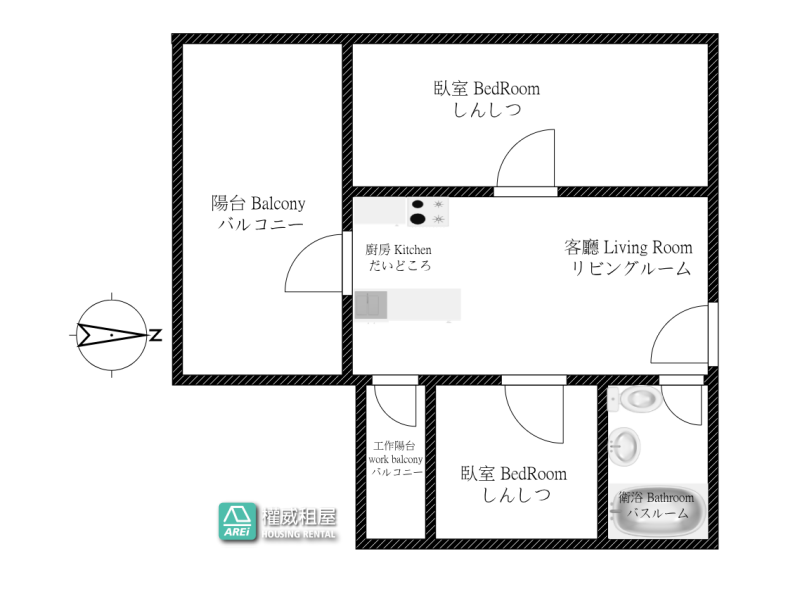 中央公園捷運宅｜民生一號院｜採光佳 2房棟距寬敞