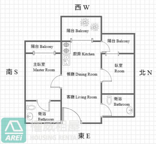 R22新市鎮｜橋科大極｜全新景觀宅2房平車｜可補家具