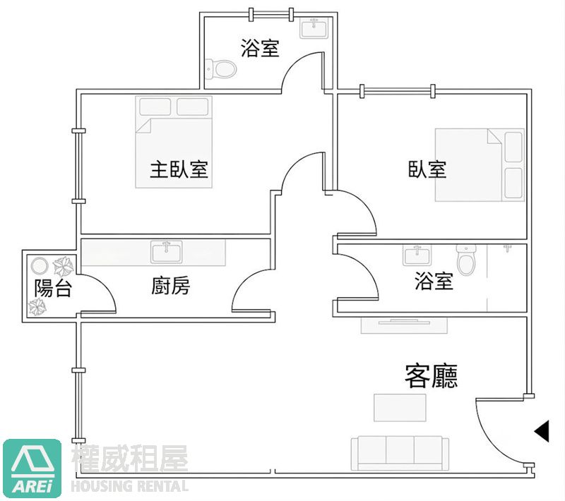可寵可租補×捷運宅×達麗未來市×2房兩衛+平車