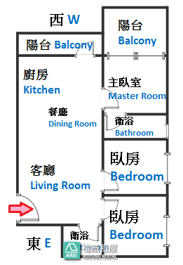 後驛MRT中都美樹大悅超美景觀正3房平車