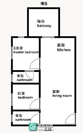 光榮碼頭一方淨舒適2房2衛可租補