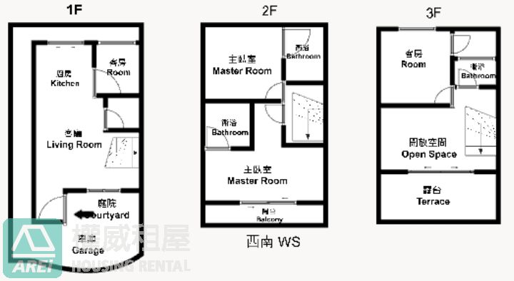 大坪頂靜謐四房透天|可租補