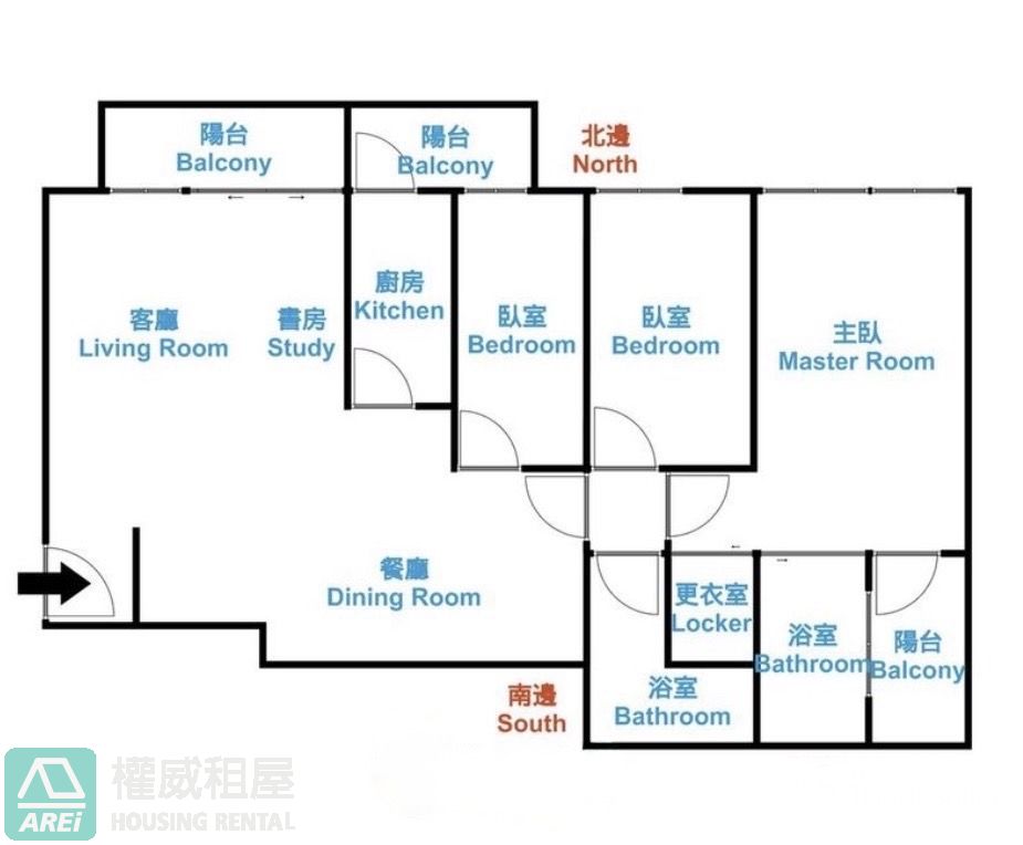 信義MRT國王一號院高級現代裝潢4房平車