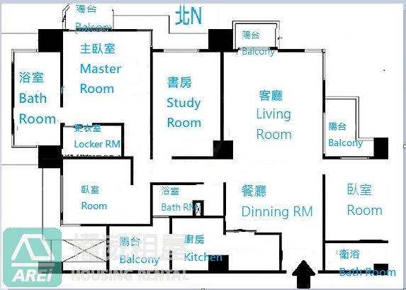 文化高峰會無敵景觀4房雙主臥三平車