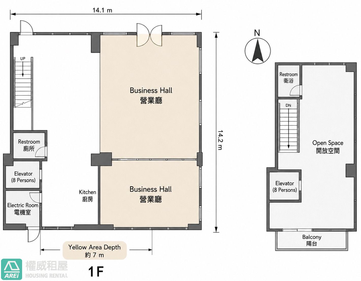🏢 淳境｜後驛捷運120米・大面寬質感商業空間