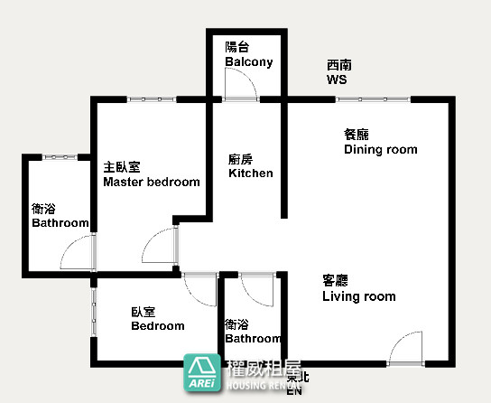 青埔MRT達麗未來市全新2房2衛平車可租補