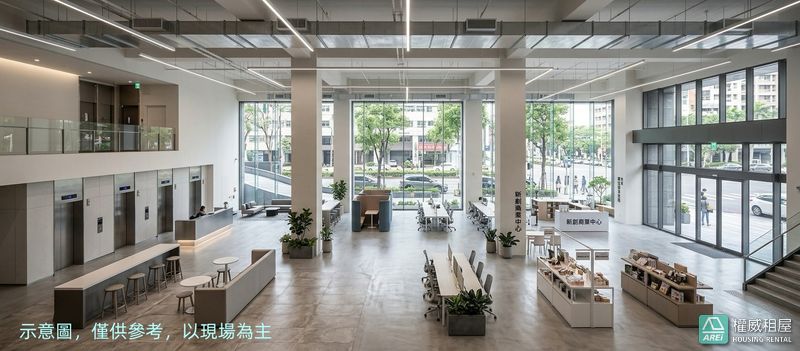 🍍坐擁市中心| 鄰近亞洲新灣區| 全新民生大樓雙捷運辦公大樓| 百坪大坪數辦公大樓-店面🍍