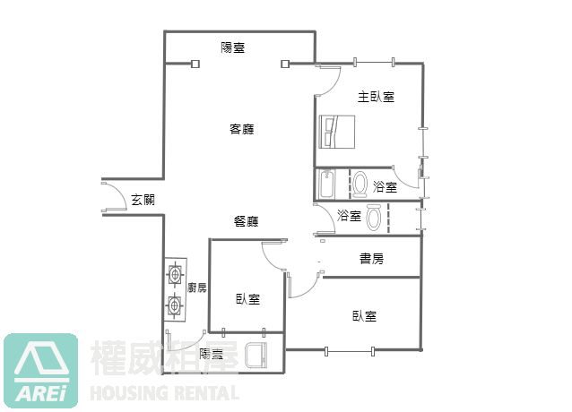 鼎宇森風景｜質感3+1房雙衛雙陽台｜職業佳・寵物友善