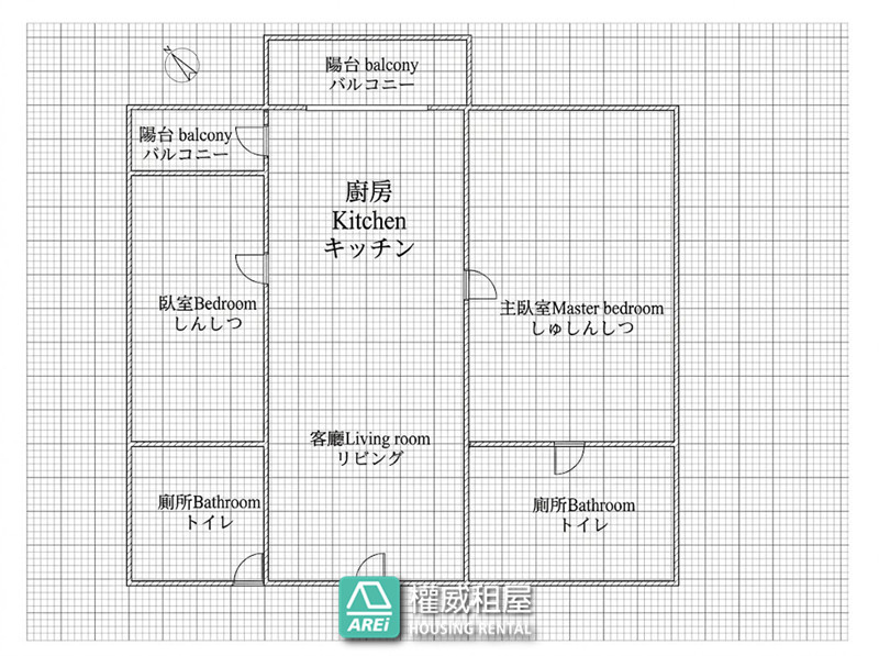 綠地第一排|郡都橋科大極|日式無印採光佳|全新家具電|正兩房