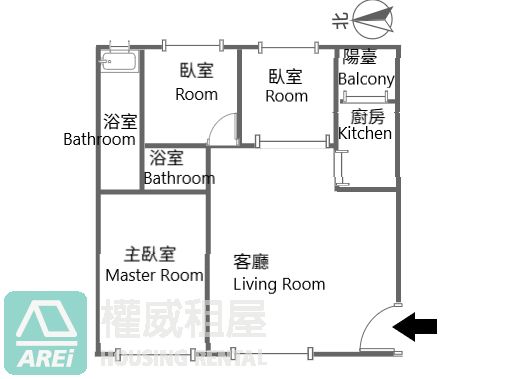 🏡 太普風格｜美術館・典雅溫馨 3 房平車