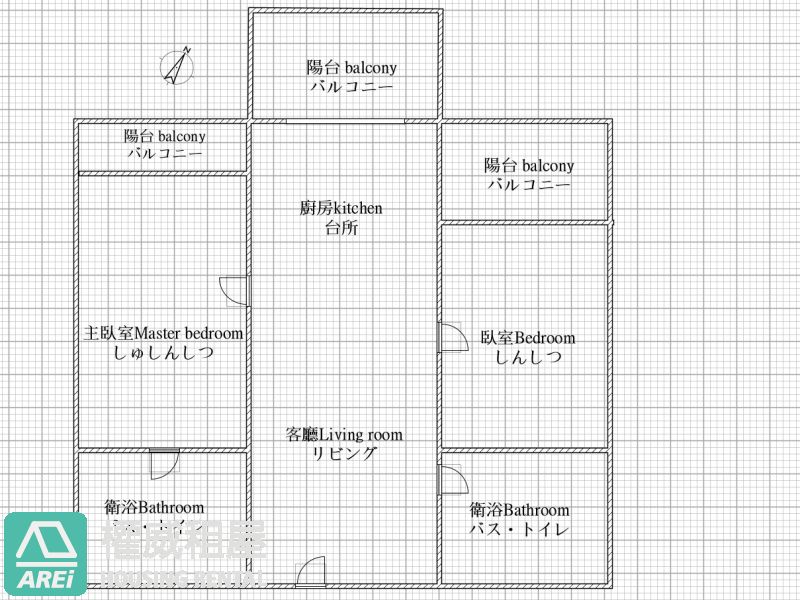橋科園區/青埔捷運/橋科大極-飯店風精裝2房2衛3陽台(歡迎租補)