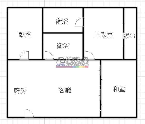✨【I-HOME】時尚現代 2+1 房｜雙床房+獨立和室．通風採光絕佳