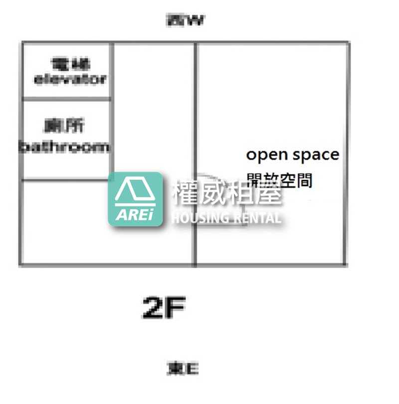 自強路三角窗2樓空間