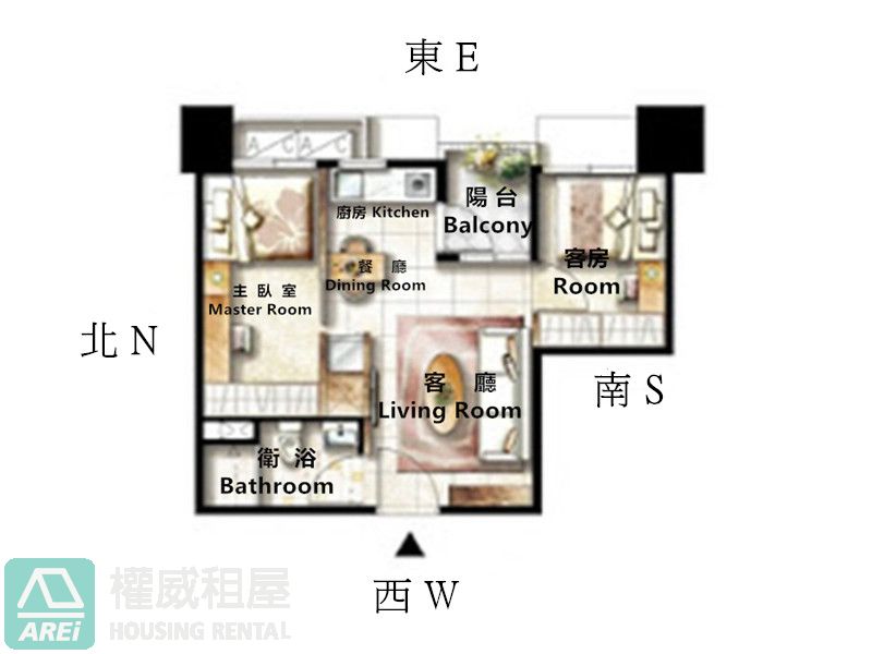 漢神鑫巨蛋瑞豐泳池溫馨兩房平車.收租自用皆宜