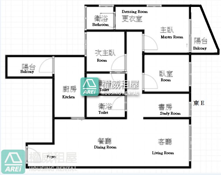 鄰美術館*郁見築*景觀3+1房雙主臥雙平車