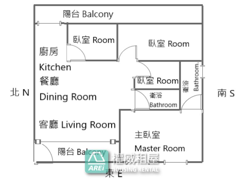 ART美術館明誠中學寬敞4房公寓