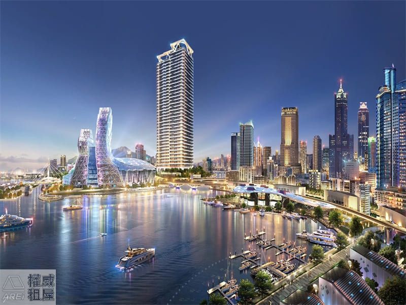 我有兩間港灣一號院｜山海河景泳池精品宅2房