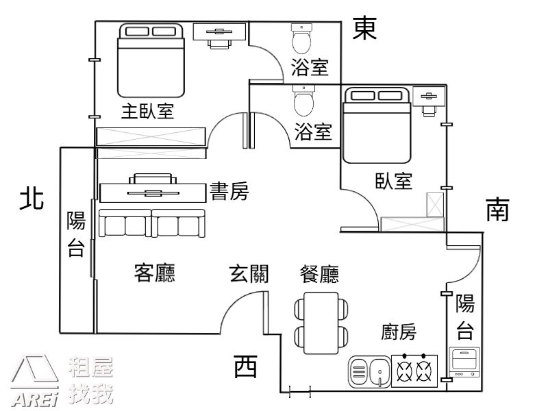 🚆輕軌宅｜英明光華商圈｜美屋翻新2+1房附加頂