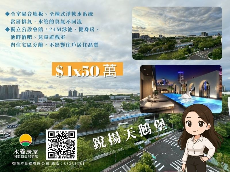 渡假系生活即日常｜銳揚天鵝堡泳池2房平車