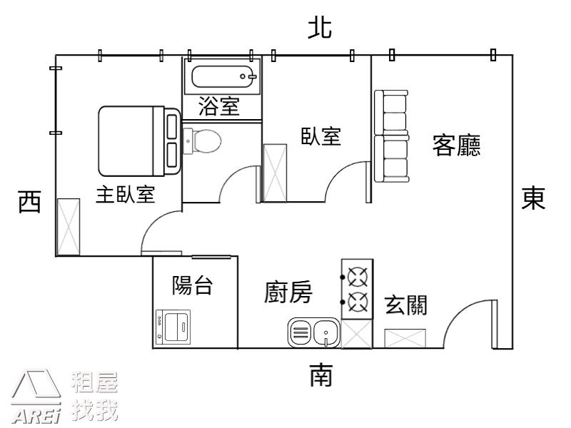 文山特區文山ID｜稀有全室採光高樓景觀正兩房車位