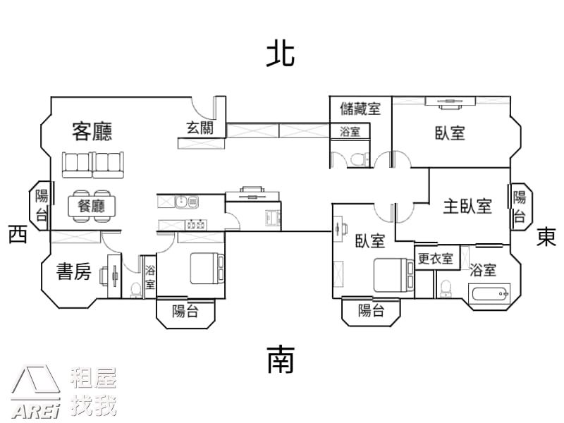 🌳國家音樂廳｜三面採光景觀7房豪邸三平車｜河堤社區
