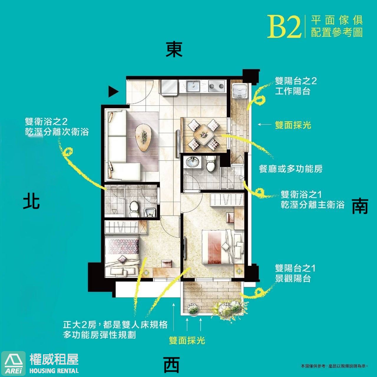 🌟首購福音｜佐岸CASA｜雙採光雙衛浴平車｜和發工業園區