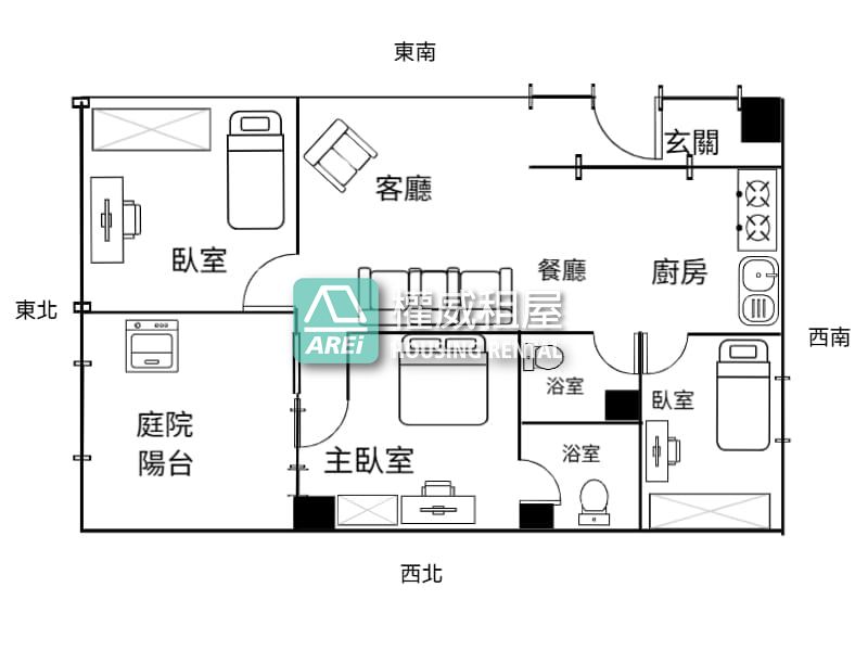 🚆免重新裝潢可輕鬆入住｜大寮捷運站稀有一樓三房平車