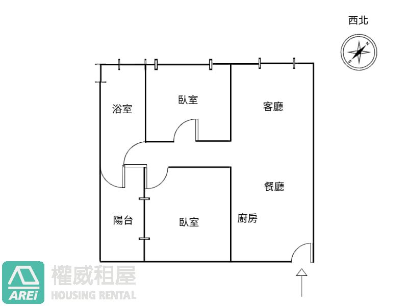 近雄中高雄站前｜鬧中取靜低屋齡2房
