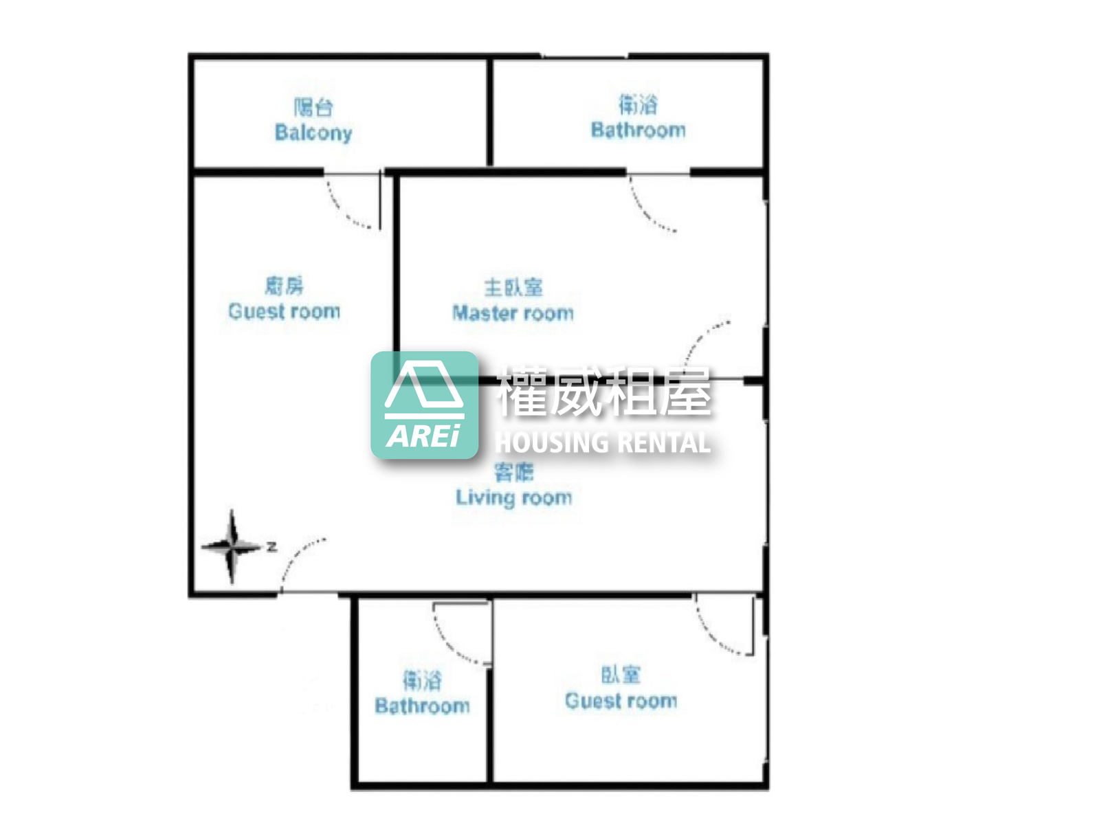 鳳山-文山特區文山隱寓｜雙套房｜新加坡式2房+平車