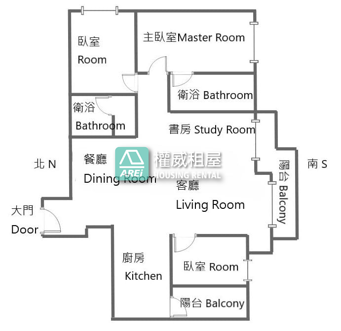 在太普君品・遇見純粹的高度生活｜高樓層三房平車