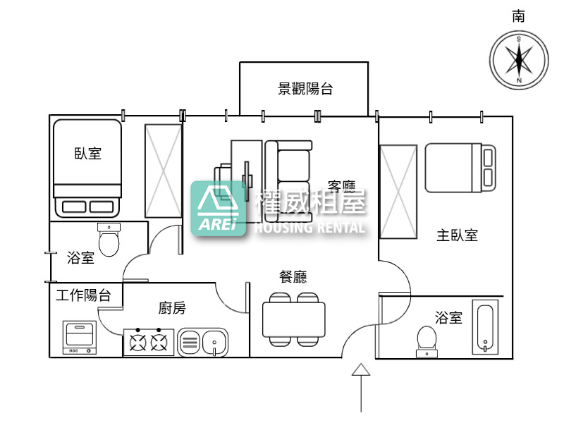 光影流動質感景觀宅｜欣民權2+1房車位