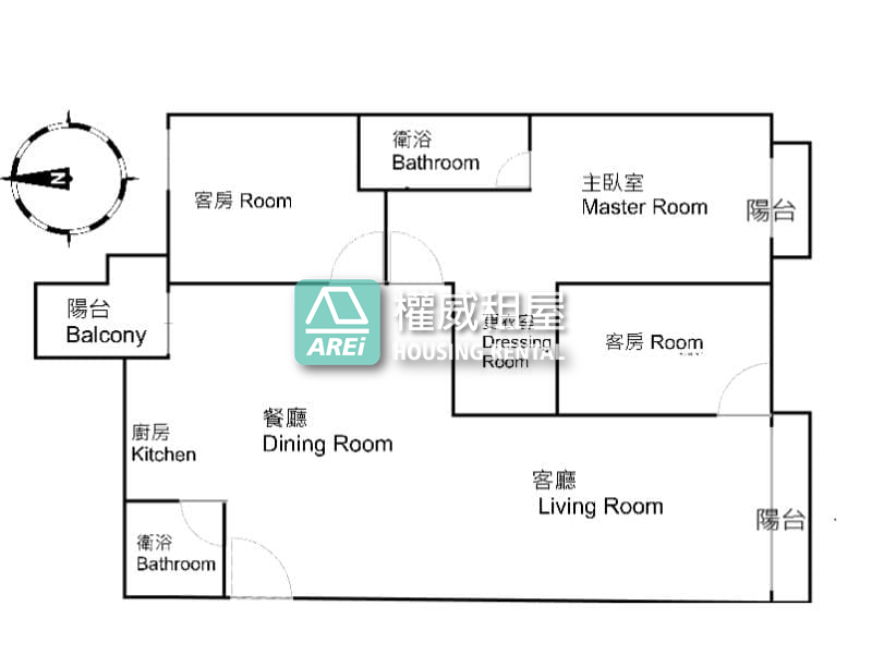 高美館國王傳奇2｜泳池奢華三房三陽台｜尊榮平車宅