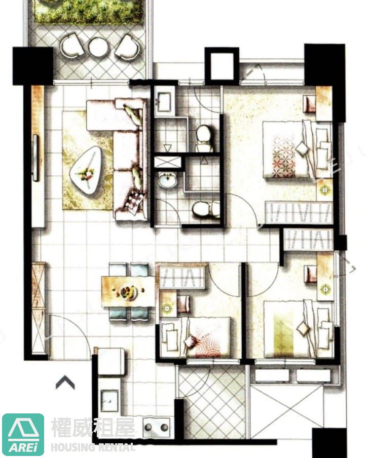 高大特區｜每天回家都在翻開風景｜悅讀平均綠2+1房平車