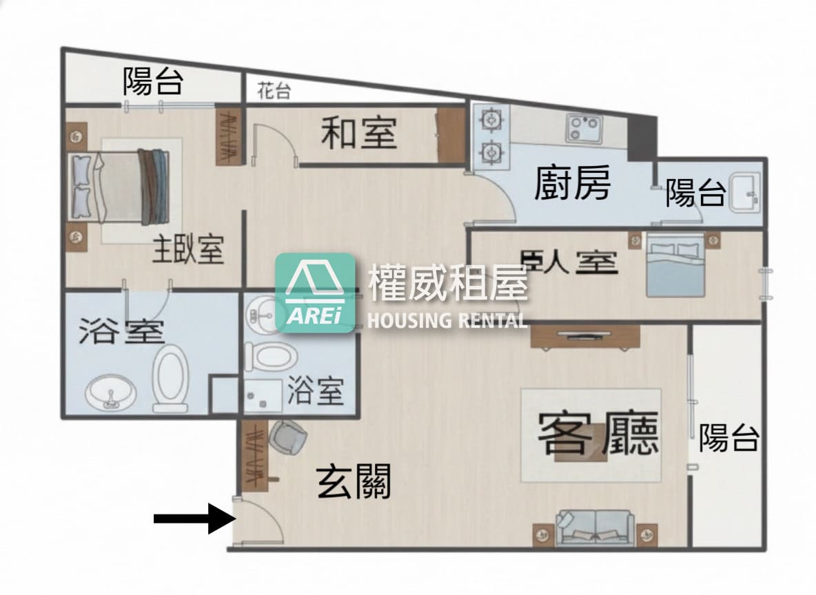 高醫首選｜住進去就順起來的風水好宅｜屋況超美3房平車(v)